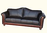 Designer Ledersofa Ledermöbel Leder-Sofa-3 Sitzer Garnitur Couch 278-3-3023 sofort