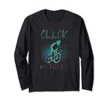 Click or Treat Rennrad Halloween Biker Spruch Klick-Pedal Langarmshirt