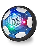 Maxesla Air Power Fußball Kinderspielzeug, Weihnachten Geschenke für Kinder, Wiederaufladbar Hover Soccer Ball Fussball mit LED-Licht Schaum Stoßstangen Geschenke, Indoor Outdoor Kinder Air Soccer