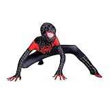 YILYMINA spiderman kostüm kinder spiderman anzug link kostüm spiderman suit bodysuit superhelden kostüm halloween kostüm,G-120CM