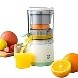 Boxwizard Elektrische Zitruspresse Organgenpresse Tragbare elektrische Freihändige wiederaufladbare Orangen Zitronen Grapefruit-Entsafter Leicht zu reinigende Entsafter Maschine