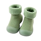 Baby Socken, Kinder Jungen Mädchen Lauflernschuhe Weiche Trainingssneaker Lauflernschuhe Rutschfeste Schuhe Indoor/Outdoor Sneaker Atmungsaktiv Warm Weiche Hausschuhe Zehenlose Socken Hausschuhe