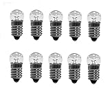 10 Stück Kugellampe E10 2,5 V 0,3A Glühlampe Glühbirne Miniatur Schraubfuß 2.5V DC