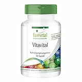 Vitavital - HOCHDOSIERT - 180 Kapseln - Multivitamin - Vitamine, Carotinoide u. Bioflavonoide