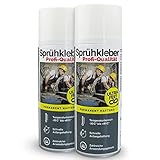 EVERGLUE Sprühkleber mit variablem Sprühkopf Ventil 400ml Aerosol (2x Sprühkleber mit variablem Sprühkopf)