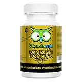 Komplett Komplex Kapseln - Multivitamin + Multimineral + Superfoods - Deutsche Qualität - enthält alle Vitamine und wichtige Mineralien - vegan - für Kinder geeignet - ohne Zusätze - Vitamineule®