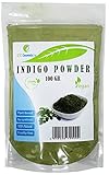 Indigo Powder - 100 gr - Kräuter-Haarfärbemittel aus den Blättern einer Indigopflanze. Es gibt schwarze, rabenschwarze oder bläulich schwarze Farbe.