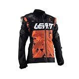 Leatt Unisex 4,5 X-Flow Motocross Jacke, Orange/Black, M