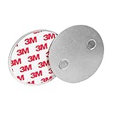 BIGtec Rauchmelder Magnethalter Magnet selbstklebend Ø 70mm universell ohne Bohren und Schrauben Feuermelder Smoke Detector Rauchwarnmelder 7cm