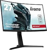 iiyama G-Master Red Eagle GB2766HSU-B1 Curved 68,5 cm (27') VA LED-Monitor Full-HD (HDMI, DisplayPort, USB2.0) 1ms Reaktionszeit, 165Hz, FreeSync Premium, Höhenverstellung, Pivot, schwarz