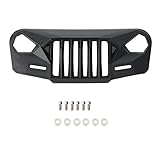 SPELAX for Ms Anger Front Face Grating Grill, for 1/10 RC Crawler Car Axial SCX10 II III 90046 AXI03007 for Jeep Wrangler Body Parts ( Color : Black )