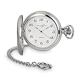 Hermann Jäckle - Todtnau Quarz Taschenuhr für stilvolle Herren I edle Taschenuhr mit hochwertigem Miyota Quarzwerk I Taschenuhr Herren I Qualitätshandwerk inklusive Kette und Reiseetui