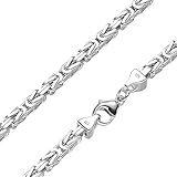 SchmuckForever Königskette 5mm 925 Silber massiv - Länge Wählbar - Collier Halskette oder Armband (60)