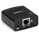 StarTech.com 10/100Mbit/s Ethernet auf USB 2.0 Netzwerk Printserver - Windows 10 - LPR - LAN USB Druckserver Adapter (PM1115U2)