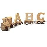 Buchstabenzug Namens-Set Lok + Jason + Endwaggon | EbyReo® Namenszug aus Holz | personalisierbar | Geschenk zur Geburt | Taufgeschenk | Geschenk zu Einschulung (Jason)