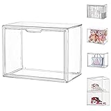 Acryl Vitrine Schaukasten Transparent, Plexiglas Vitrine mit Tür Für Action Figuren Spielzeug, Figuren, Modellautos, MiniFiguren, Sammelfiguren