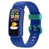 BIGGERFIVE Vigor Fitness Armband Uhr für Kinder Mädchen Junge ab 5-15 Jahren, Fitness Tracker Smartwatch mit Schrittzähler Pulsuhr Kalorienzähler und Schlafmonitor, IP68 Wasserdicht Aktivitätstracker