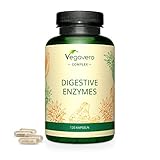 ENZYM KOMPLEX Vegavero ® | Bromelain, Papain, Amylase, Lipase, Cellulase | Mit Calcium | 100% Pflanzliche Verdauungsenzyme | Digestive Enzymes | Vegan & Ohne Zusätze | 120 Kapseln