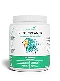 Simply Keto Keto Creamer Vorratsdose 450g - Ohne Zuckerzusatz ketogener Kaffeeweißer für leckeren Milchkaffee - Mit Kokosöl & Weidebutter - Ohne Zucker & Kohlenhydrate - Optimiert für Geschmack