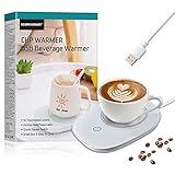 Tassenwärmer Getränkewärmer,Becherwärmer,Kaffeewärmer,USB Getränkewärmer,Elektrische Tassenwärmer Pad Mit Automatischem,Konstante Temperatur 55°C/131°F,Sichere Verwendung für Büro/Haushalt