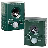 VOSS.sonic 1000 Doppelpack 2X Ultraschallvertreiber Tiervertreiber Ultraschallabwehr Tierabwehr Vertreibung durch Ultraschall und Alarm