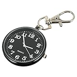 balacoo Krankenschwestern Fob Uhr Retro Quarz Taschenuhr Schlüsselring Krankenschwester Uhr Schlüsselbund Hängen Anhänger