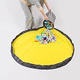 Kinder Aufräumsack Spieldecke Spielzeug Speicher Tasche Aufbewahrung Beutel Spielzeugaufbewahrung Spielzeug Aufbewahrungstasche, Großes Baumwoll Segeltuch Spielzeugsack Bewegliches Einfaches