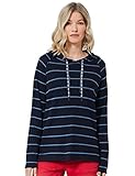 Cecil Damen B318460 Kapuzenshirt, deep Blue, M