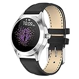 LTLJX Smartwatch Damen,1.04 Zoll Touch-Farbdisplay Fitness Armbanduhr mit Pulsuhr Fitness Tracker IP68 Wasserdicht Sportuhr Smart Watch mit Schrittzähler,Schlafmonitor,Stoppuhr,Weiß