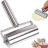 Backzubehör Edelstahl Gebäck Roller Edelstahl Teigausroller Professionelle Teigwalze Backform Teigrolle Edelstahl Nudelholz Pizzaroller Kuchenblechroller Für Die Restaurantküche Das Backen Kochen