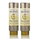 2x Monin Weiße Schokolade Sauce 500 ml - White Chocolate Flavoured Sauce