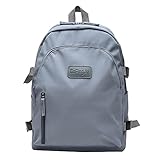 IQYU Laptop Rucksäcke Wasserdicht Männliche und weibliche Hochleistungs-Studenten Rucksack Rucksack Freizeit Campus Tasche Jugendmode einfache einfarbige Schultasche Rucksäcke Für Damen Schule