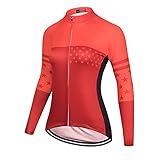 TRIATHLON Damen Radfahren Kleidung Versand Sommer Bike MTB Uniform Jersey Langarm Radfahrenhemd (Color : 3453, Size : L)