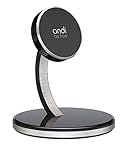 andi be free® Wireless Desktop Fast Charger 15W schwarz, Wireless Ladestation, Qi kompatibel, magnetischer Halt, sichere Befestigung, induktive Ladestation, kabellos und schnell laden, Schutzhülle