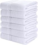 Utopia Towels - 6er Pack Badetuch Set - Badetuch Handtücher, 60 x 120 cm (Weiß)