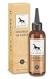 Ohrreiniger für Hunde - löst Verschmutzungen und lindert Juckreiz, mit Mikrosilber und Zink, vegan, OHR-REINIGER von LILA LOVES IT, 100 ml