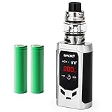 Smok R-Kiss Kit inkl. TFV8 Baby V2 (5 ml) 5000 mAh E-Zigarette E-Shisha Starterset (nikotinfrei) Produkt enthält kein Nikotin! (silber)