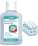 SEIFREI® - Desinfektions Hand-Gel 12 x 60ml | VAH gelistet | Desinfektionsmittel für Unterwegs und Reise | Hoher Ethanol Gehalt | Bekämpft effektiv 99,9% behüllte Viren und Bakterien | Großpackung