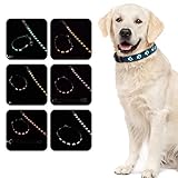 LUFEIS Leuchtend Hundehalsband, LED Leuchthalsband, LED Leuchthalsband Hund, USB Wiederaufladbar Wasserdicht, 7 Farbwechsel Halsband Hund Helle Sicherheit, für Hunde Einstellbare Größe Sicherheit