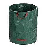 HAOYHAO Garten Abfallsäcke Säcke, Wiederverwendbare Gartenarbeit Rasen Laub Tasche, Garten Tote Schutt Container Gras Bin Landschaft Pool Blätter Sammler, 300 Liter