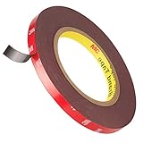 Emitever Doppelseitiges Klebeband - 9.6m x 10mm, 3M Montageband VHB 4229P extra Stark Wasserdichtes Multifunktionales Montageklebeband klebestreifen für Wand und LED-Streifen, Auto, Wohn, Bürodekor