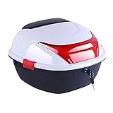 Motorrad-Topcase 28l Universal Motorrad Schwanzkasten Kofferraum Helme Motorrad Top Box Rückseite Gepäckaufbewahrung Zurück Fall (Color : B)