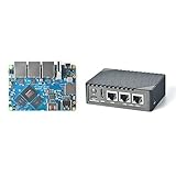 Nanopi R6S Mini-Router OpenWRT mit DREI Gbit/s Ethernet-Ports LPDDR4X 8 GB RAM basierend auf Rockchip RK3588S Soc für IOT NAS Smart Home Gateway-Unterstützung Debian Ubuntu (mit CNC-Metallgehäuse)