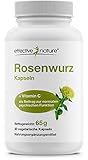 Rhodiola Rosea - 90 Rosenwurz Kapseln - Hochdosiert mit 400 mg Rosenwurz - Enthält Rosavin und Salidrosid - Mit Acerolaextrakt - Reicht für 3 Monate