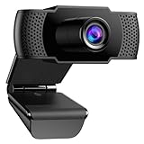 kacylzom Full HD Webcam 1080P mit Mikrofon,Automatischer Lichtkorrektur, Plug & Play, für Laptop, PC, Desktop, für Live-Streaming, Videoanruf, Konferenz, Online-Unterricht,Spiel