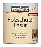 Primaster Holzschutzlasur 5L Kiefer Wetterschutz UV-Schutz Holzlasur Langzeit