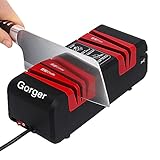 Profi Elektrischer Messersch Rfa FüR Ultimate Sch Rfe Messerschleifer FüR Alle Messer Grob Schleifen, Feinschleifen, Schere Sch Rfen Leise Mit Rutschfester Basis Chefs Choice Knife Sharpener (Rot)