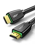 UGREEN HDMI Kabel 4K 60Hz UHD 2.0 HDMI ARC Kabel HDR 3D High Speed 18Gbps mit Ethernet vergoldet kompatibel mit TV Fernseher, Monitor, Blu-ray, PS5/PS4/PS3, Xbox Series S, Soundbar(2M）