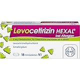 Levocetirizin HEXAL Tabletten bei Allergien, 18 St. Tabletten