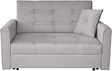 Mirjan24 Sofa Viva II Lux mit Schlaffunktion, Bettsofa, 2 Sitzer Polstersofa mit Bettkasten inkl. Kissen, Schlafsofa Sofagarnitur, Wohnlandschaft, Farbauswahl